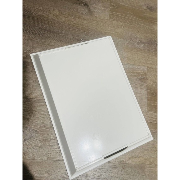 Large R2S spa Serving Tray Floral Impressionist Made In ITALY White EUC - Picture 3 of 4